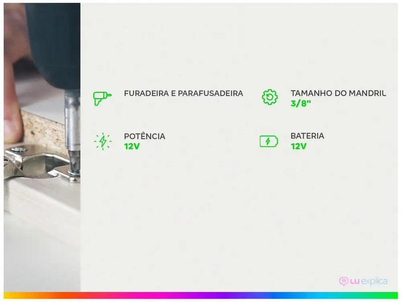 Furadeira e Parafusadeira Mondial com Caixa de Ferramentas