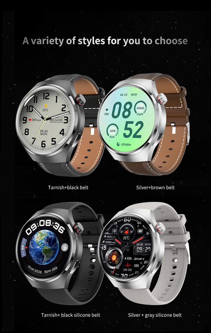 Novo relógio inteligente GPS masculino para Huawei Watch 4 Pro 360*360